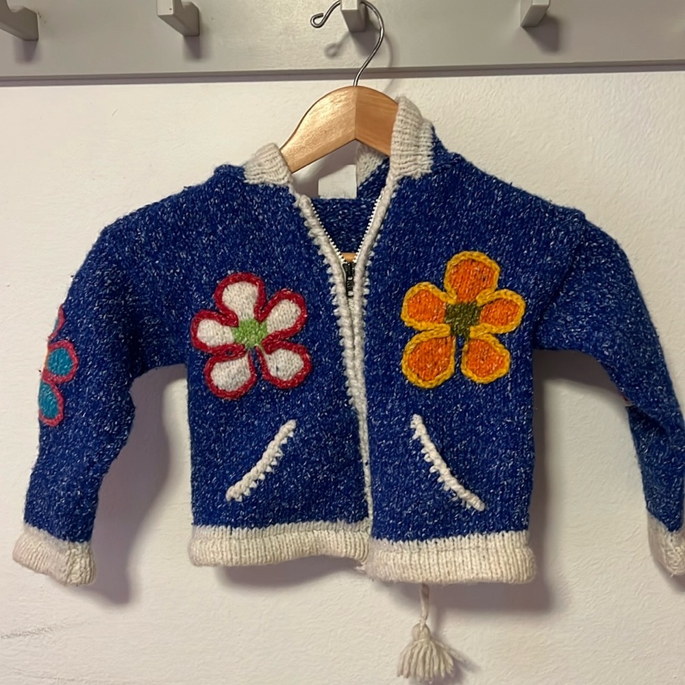 Baby/youth wool blend sweater